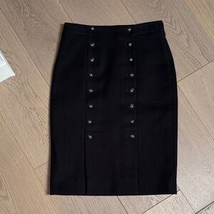 Banana Republic Elegant Black Pencil Skirt